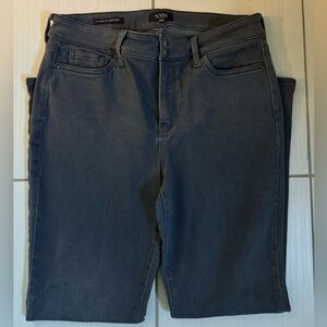 NYDJ Marilyn Straight Gray Jeans 12P